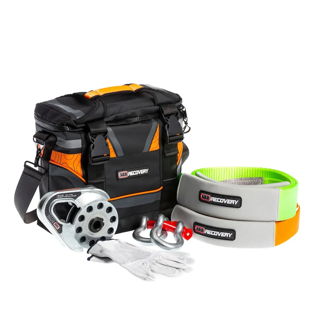 RK11A – ARB USA Vehicle Recovery Kit, With Small Bag/ 17,600 Pound Capacity Snatch Strap/ 26,500 Pound Capacity 10 Fo...